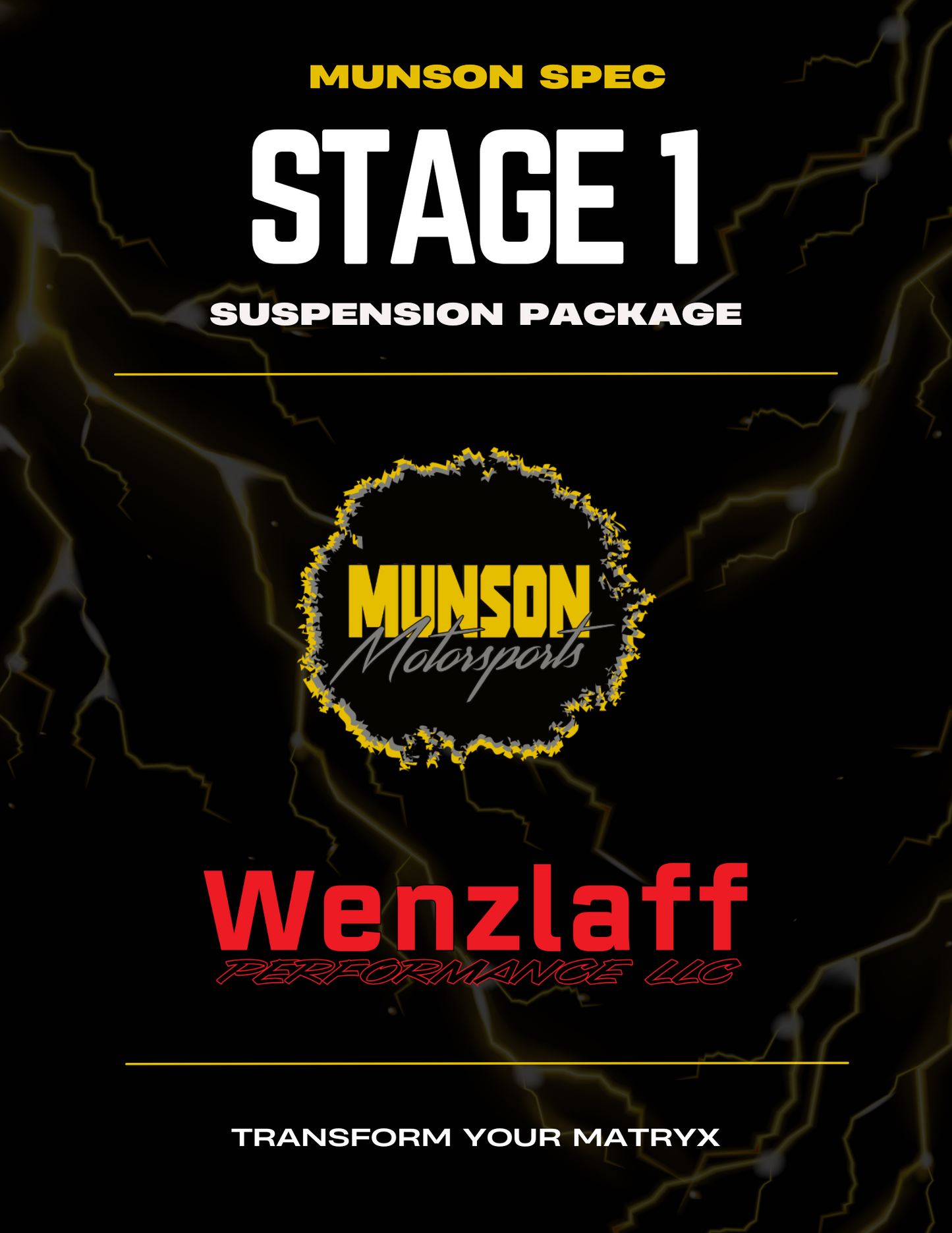 Munson Spec Suspension Package Stage 1